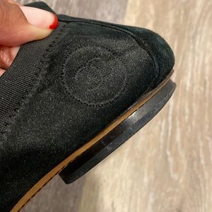Chanel suede, ballet, flats